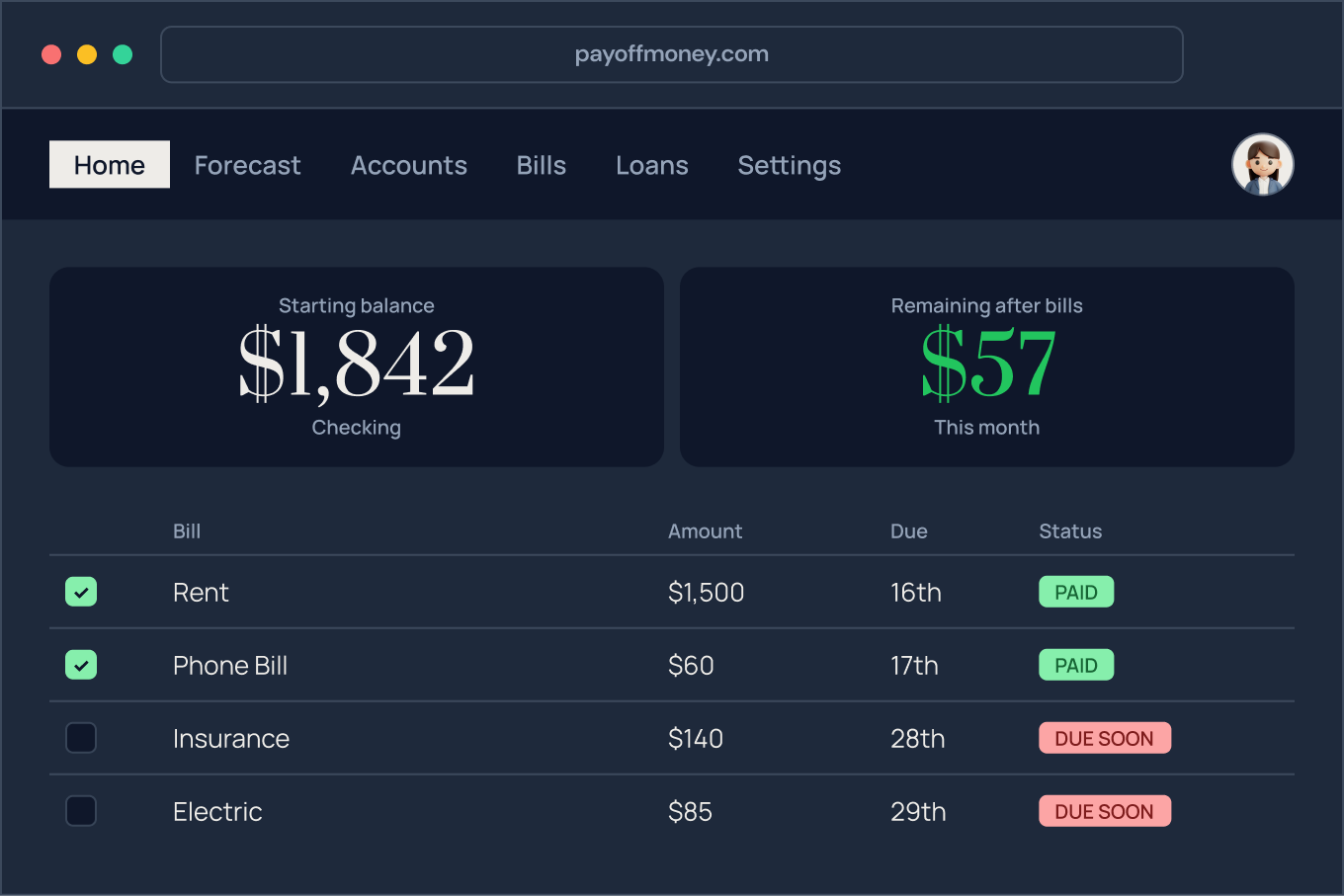 Payoff Money App